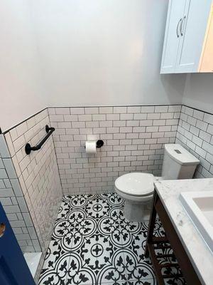 Custom tile bathroom renovation