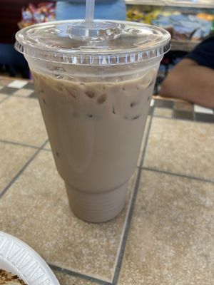 Large Iced Coffee - DIY flavored with Hershey's Chocolate Creamer & Vanilla Coffee