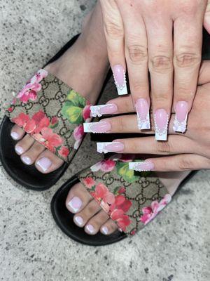 Acrylic nails and toes