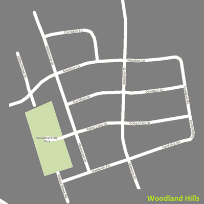 Woodland Hills map