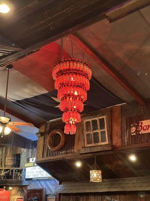 Tobasco chandelier!!