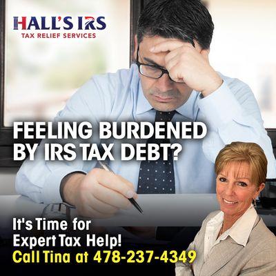 Hall's IRS Tax Relief Services - www.hallsirs.com
We Solve: Unfiled Returns, IRS Audits, Back Taxes Owed, IRS Liens  & much more!