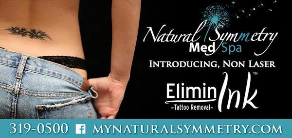 Eliminink non-laser tattoo removal.