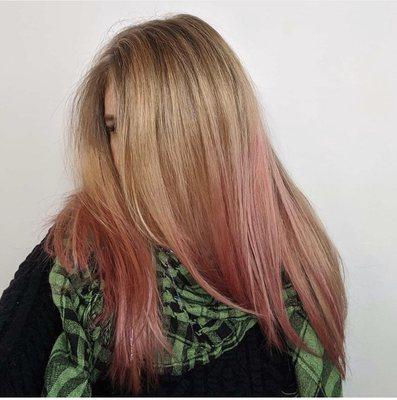 Pink ombré