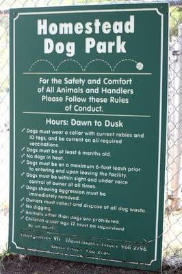 Dog house rules