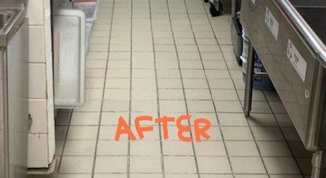 After - commercially clean!