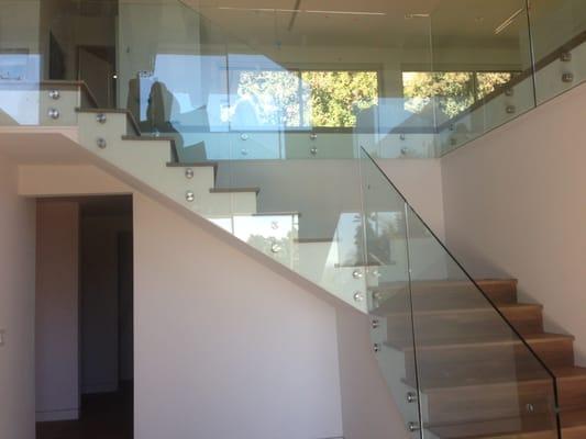 Glass Railing with Stand Off Posts