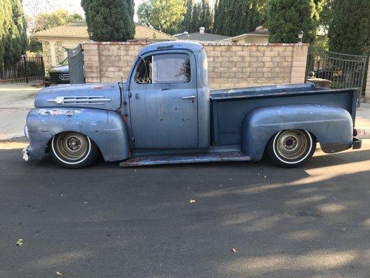 1952 Ford F1 Custom suspension and engine work Done!