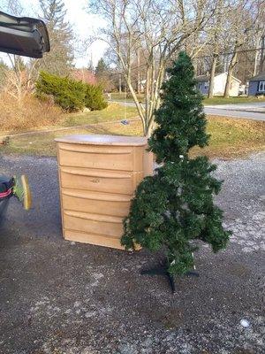 Dresser & Christmas tree