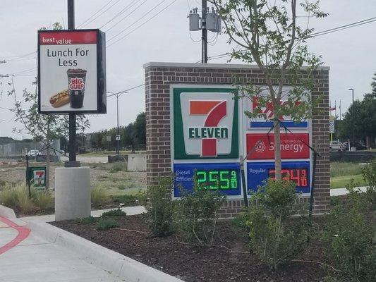 Gas pump are not running yet. Red bags on all pumps. 8/2/19 @ 4pm