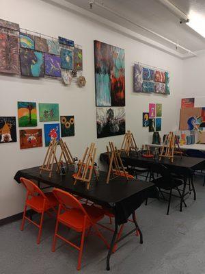 Art classes and open paint night!