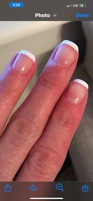 Natural French tip gel Manicure