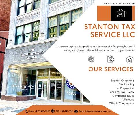 Stanton Tax Service LLC works with you on a personal level to determine the best tax solutions for you.