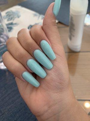 Blue nails