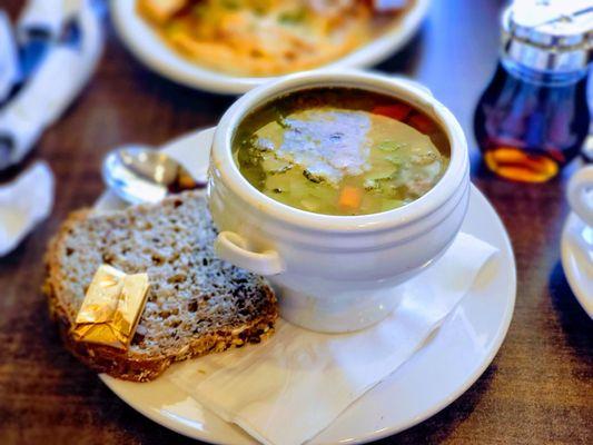 Lentil Sausage soup