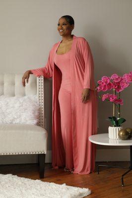 Bela Comfort Set: Strappy Two-piece Jumper & Robe