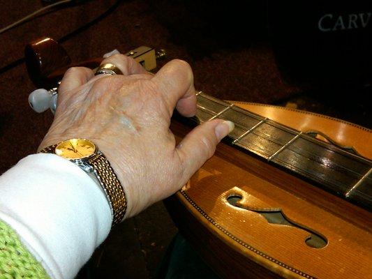 Hands on lap dulcimer virtual instruction or in person