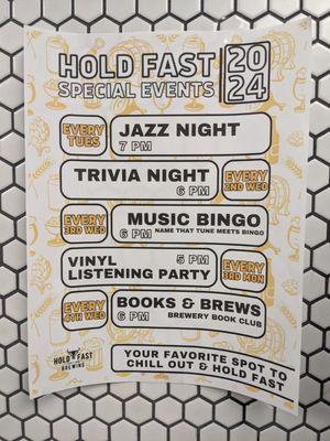 Events at Hold Fast