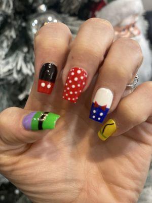 Custom Disney nails