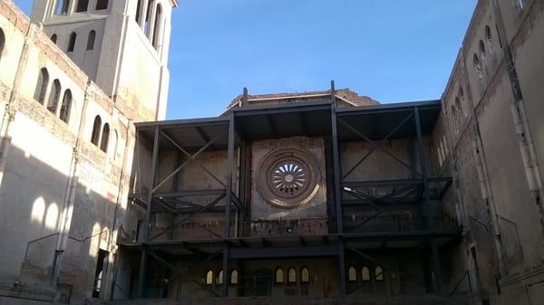 Rose window, Sanctuary & Bell Tower - Monroe Street Abbey