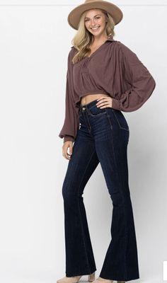 Judy Blue High Waist Raw Hem Jeans