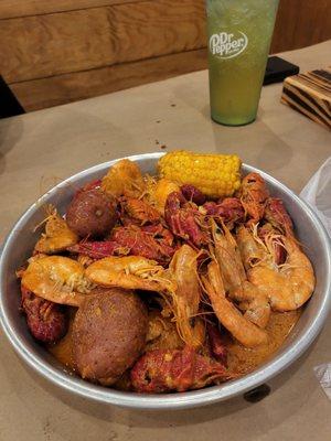 1/2 lb Crawfish and Shrimp Combo