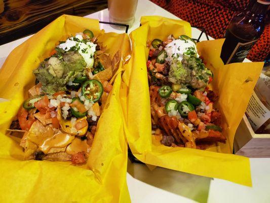 Loaded Nachos. Muerto fries.