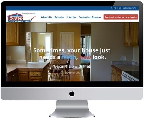 Affordable Website Design by Enable Design for Kopeck Custom Painting