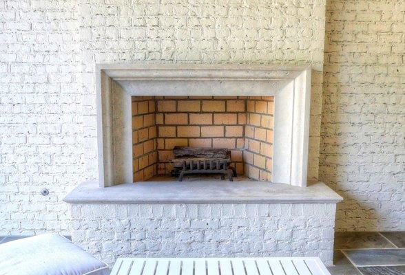 Beautifully Design Contemporary Stone Fireplace Surround