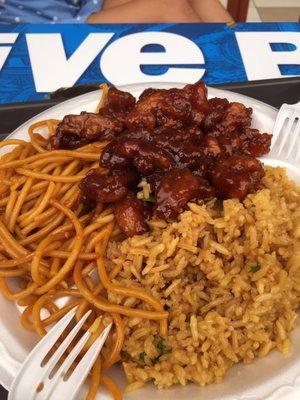 Actually wasn't bad for mall Chinese food. (It's not real Cajun by the way)