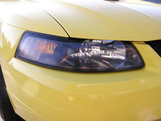 Headlight restoration after! We can restore most headlights to 90%+ to original for much less money than replacing.