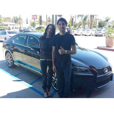 Our client, Rami Atherton next to his brand new GS350 FSPORT