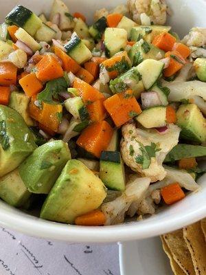 Plant based ceviche