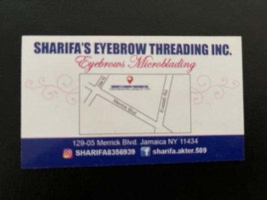 Sharifa's Eyebrow Threading