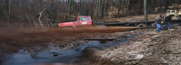 Open Flow Oil Well, Block Lease,  KY, 2008