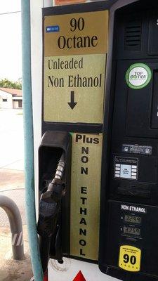 Gasoline without Ethanol, at a price lower than Wawa's; my pressure washer loves it.