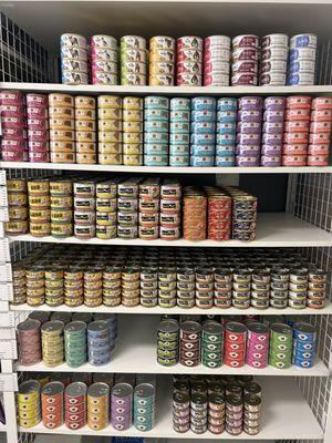 Colorful cat can selections.