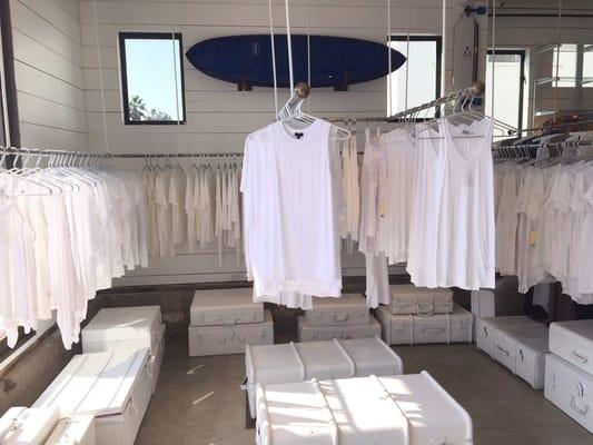 White t-shirt bar at Beach House Brand, so cool!