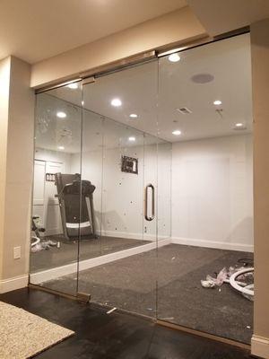 Gym French Glass Doors