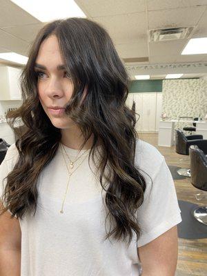 We love a good brunette! Work done by stylist Kaylee Pooley