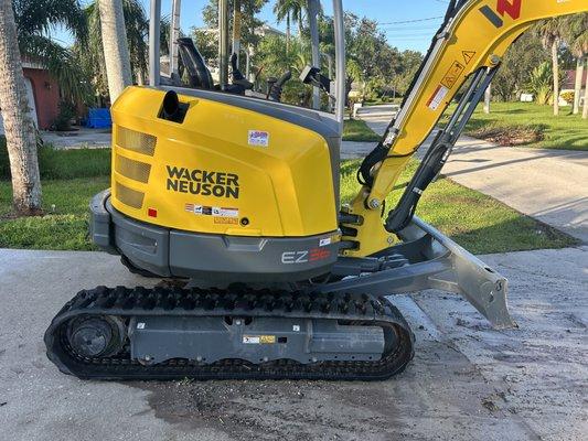 Rented Excavator