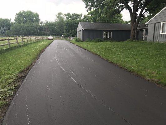 New surface to an old existing asphalt driveway