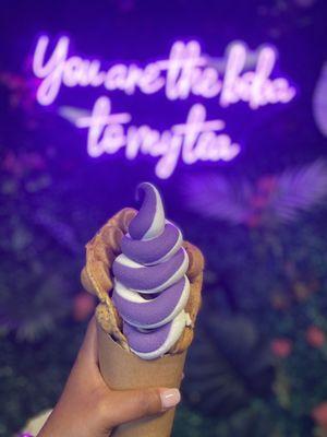 Hong Kong Style Egg Puff with Soft Serve Oreo