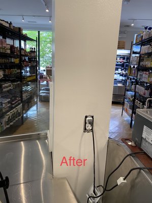 Store walls fixing