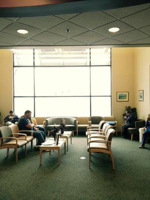 The waiting room.