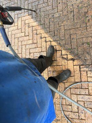 Pressure washing