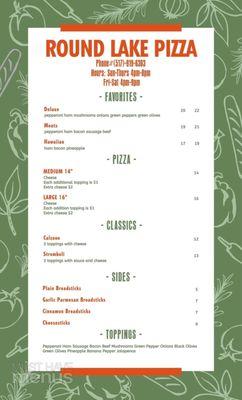 Updated Menu!