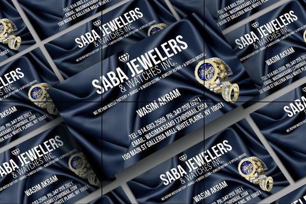 Jeweler business card design