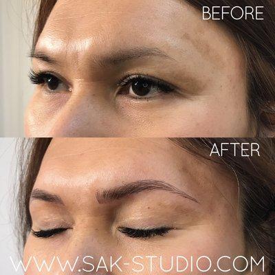 No brow tail, no problem! We gave her the eyebrows she's always wanted.