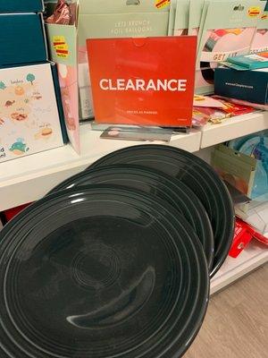 I've been waiting for these fiesta ware plates to go on clearance for months! Finally!! $3.20 minus 20% Off!!